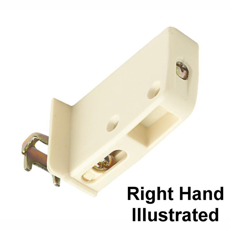 Hafele 290.00.401 Cabinet Hanging Bracket; Cream White (RAL 9001); Left Hand (LH)