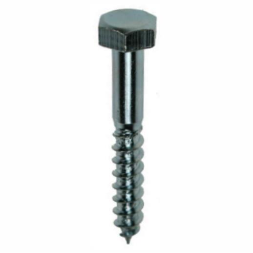 Coach Screw; Hex Head; Bright Zinc Plated (ZP); DIN571; EN 14592:2008; M12 x 120mm