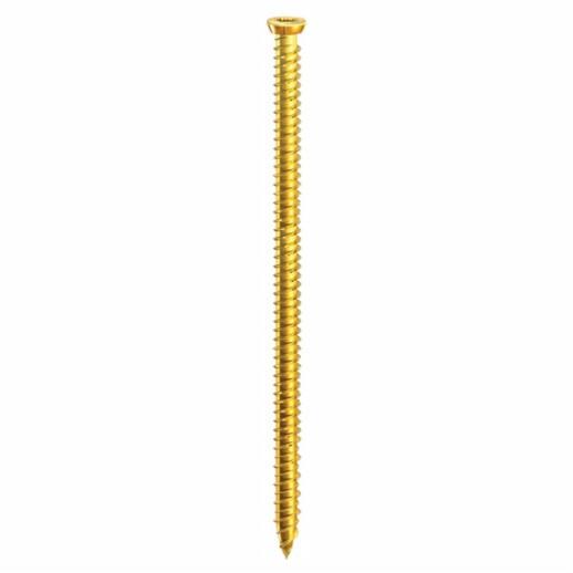 Concrete Screw; Flat Countersunk Head; Zinc And Yellow Passivated (ZYP); 7.5 x 40mm; Box (100)