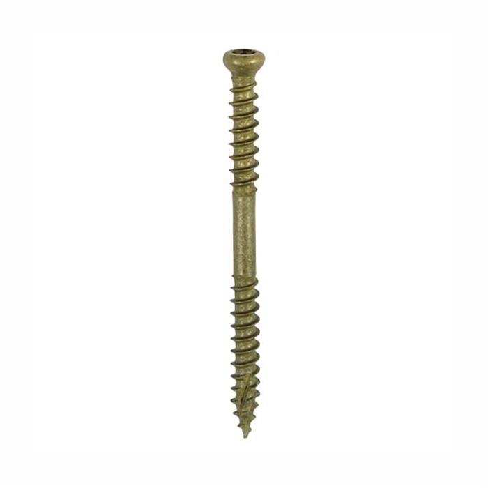 Timco C2 Advanced Decking Timber Screws; TX Cylinder Head; Exterior Green (GN); TX15 Bit Included; 4.5 x 60mm; Tub (250)