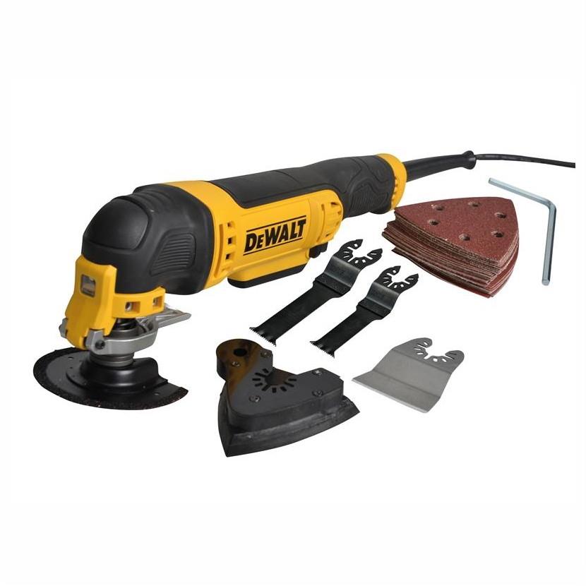 Dewalt DWE315B Multi-Functional Tool; 300 Watt; 240 Volt; With 29 Accessories; Bag