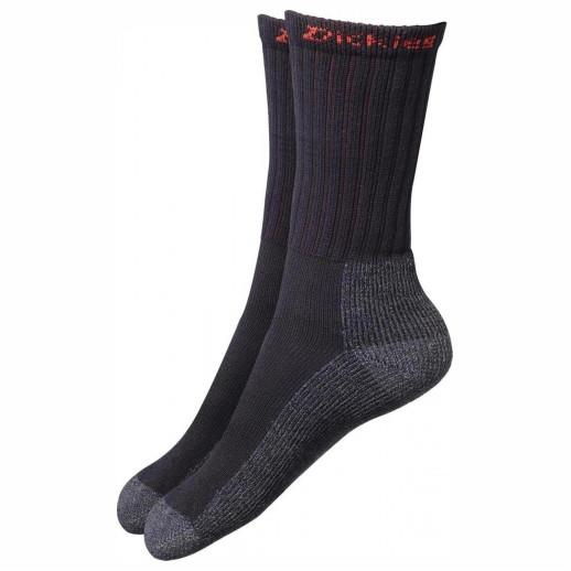 Dickies DCK-00010 Industrial Work Sock; Black/Grey (BK)(GR); Pack (2 ...