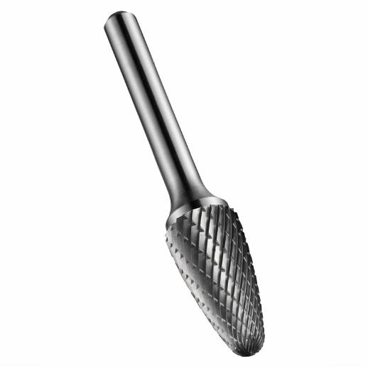 Dormer P811 Solid Carbide Rotary Burr; Bright; For General Purpose Use; Ball Nosed Tree Type; 6.0mm Diameter; 6.0mm Shank