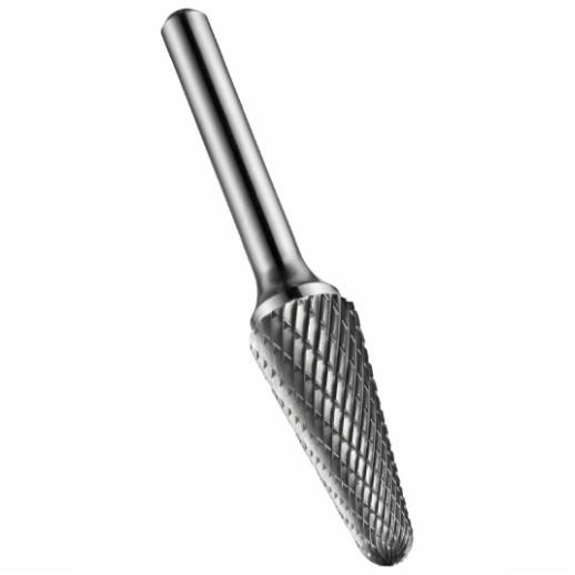 Dormer P821 Solid Carbide Rotary Burr; Bright; For General Purpose Use; Bull Nosed Cone Type; 6.0mm Diameter; 6.0mm Shank