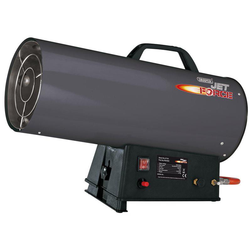 Draper PSH30C Jet Force Propane Space Heater; 102,000 BTU/30 kW; Up To 13,000 cu. ft Heating Area