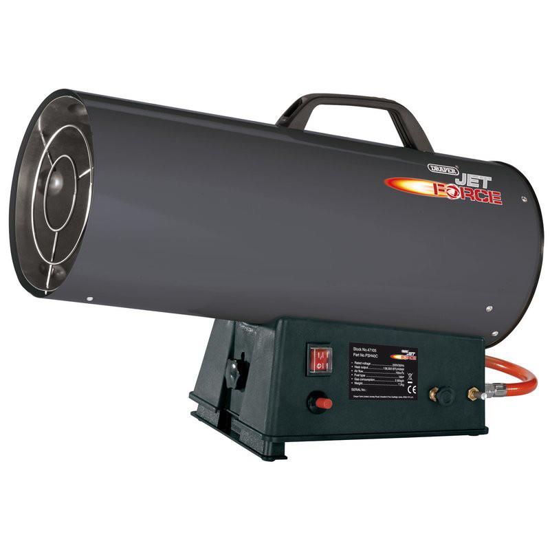 Draper PSH40C Jet Force Propane Space Heater; 136,000 BTU/40 kW; Up To 23,000 cu. ft Heating Area