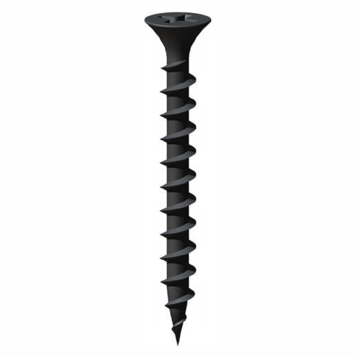 TIMco Drywall Screws; Coarse Thread; Black Phosphated; Phillips Head; 3.5 x 38mm; Box (1000)