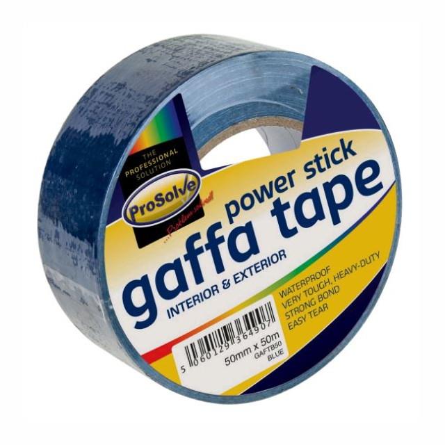 Prosolve Power Stick Gaffa Tape; Blue (BL); 50mm x 50m