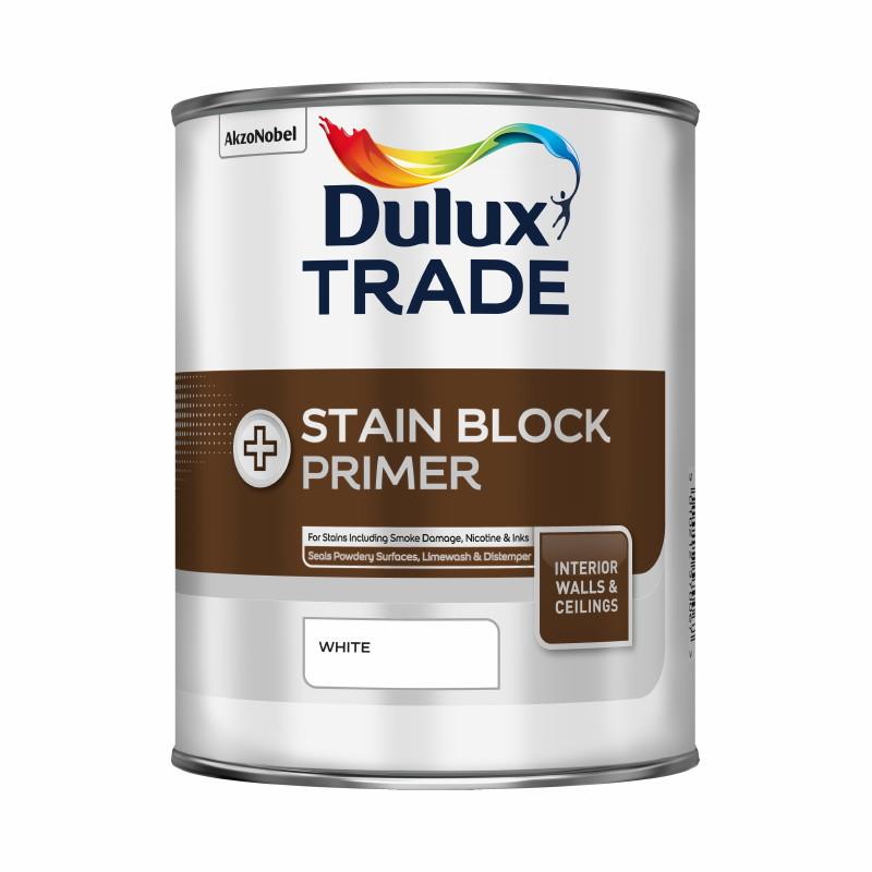 Dulux Trade Stain Block Primer; 1 Litre; White (WH)