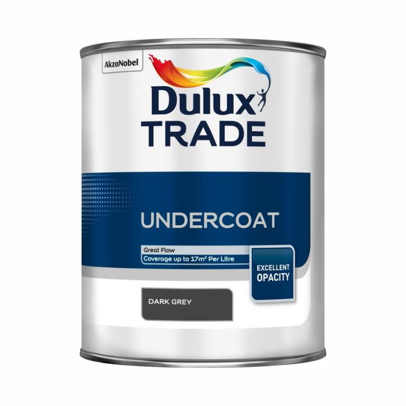 Dulux Trade Undercoat; 1 Litre; Dark Grey (DGR)