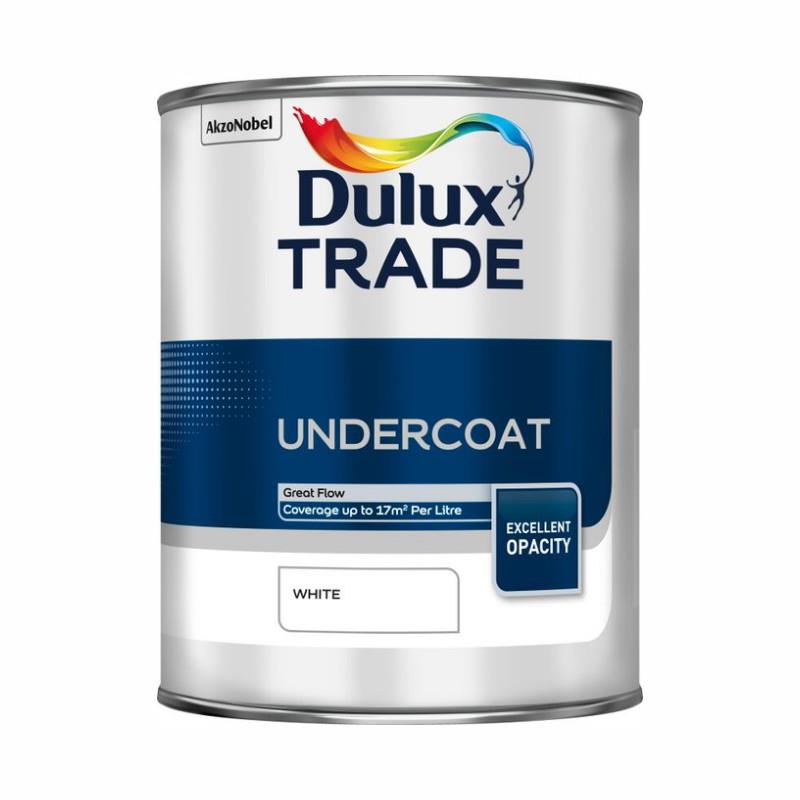 Dulux Trade Undercoat; 1 Litre; White (WH)