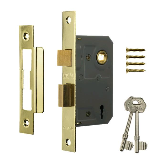 ERA 473-31 3 Lever Mortice Sashlock; 63mm (2 1/2"); Electro Brassed (EB)