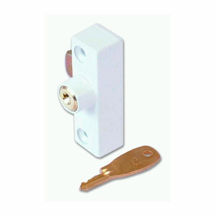ERA 901-12 Metal Window Lock; Cut Key; White (WH); Pack (1+1)