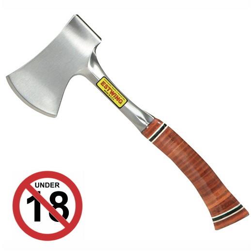 Estwing E14A Sportsmans Axe; Leather Grip; 12