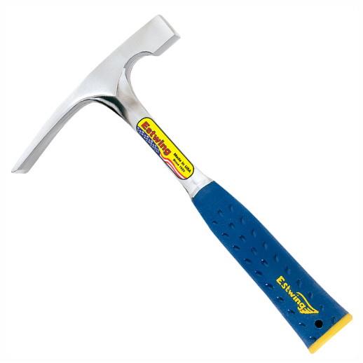 Estwing E3/20BLC Brick Hammer; Blue Vinyl Grip; 560g (20oz); Yellow Cap