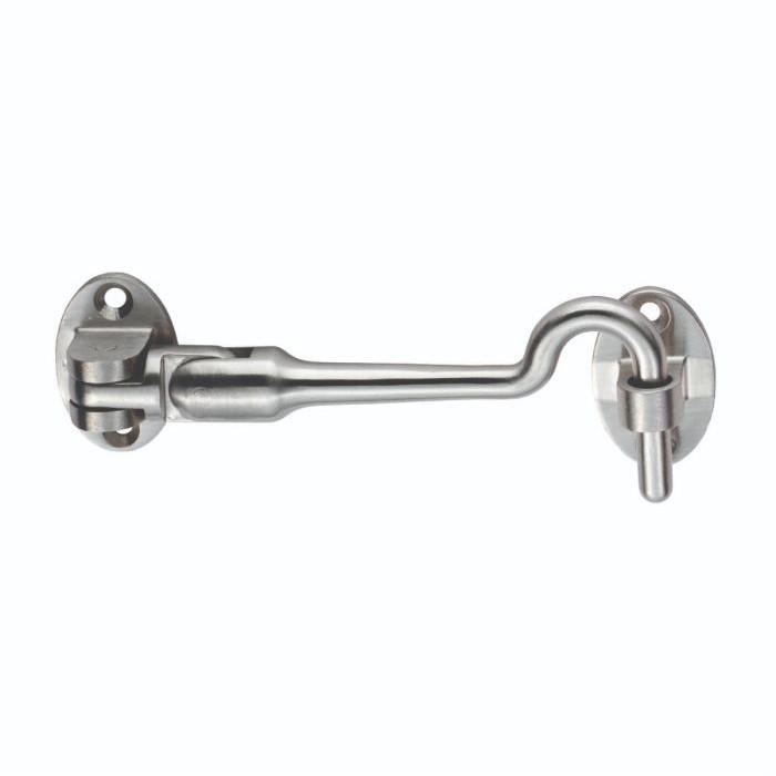 EuroSpec Steelworx CAB1100SSS Silent Pattern Cabin Hook; Satin Stainless Steel (SSS); 103.5mm (4")