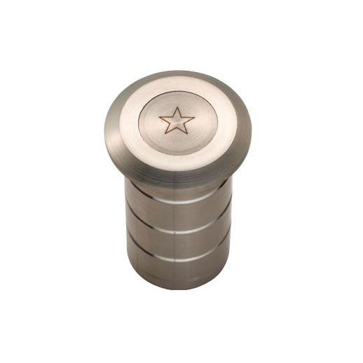 Eurospec DPS1008SSS Dust Excluding Floor Socket; 25mm Diameter; Suits Up To 12mm Shoot; Satin Stainless Steel (BSS)