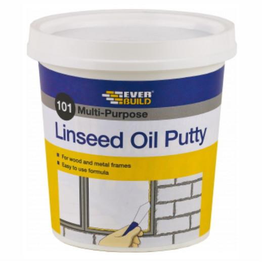 Everbuild 101 Multi-Purpose Linseed Oil Putty; Brown (BN); 1 kg