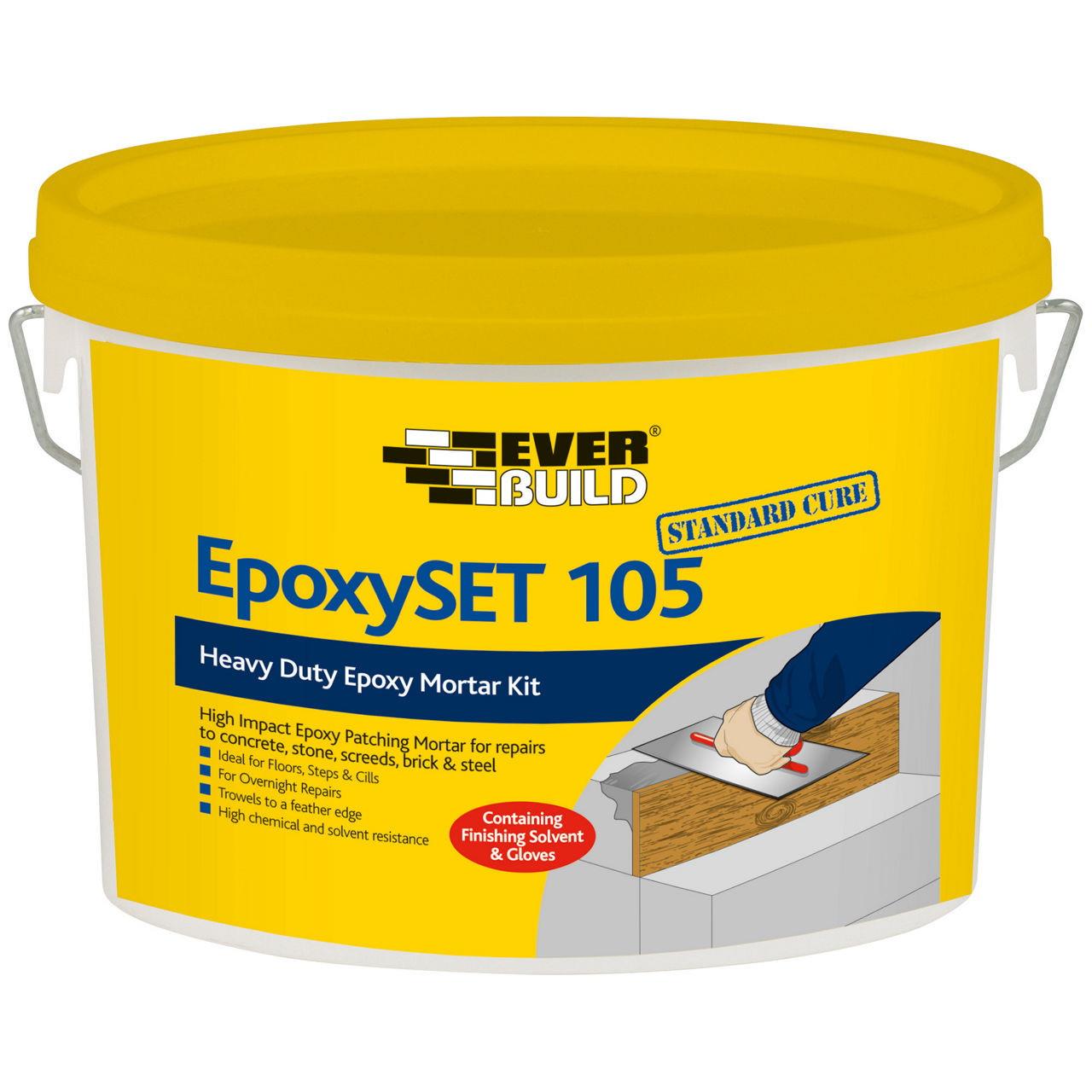 Everbuild 105 EpoxySET Standard Cure; 3 Part Concrete And Mortar Repair; 14 Kg Pail