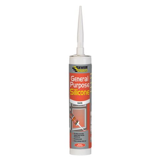 Everbuild GP Silicone Sealant; White (WH); C3; High Modulus