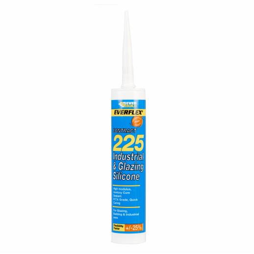 Everbuild Industrial & Glass Silicone; Black (BK); C3-High Modulus