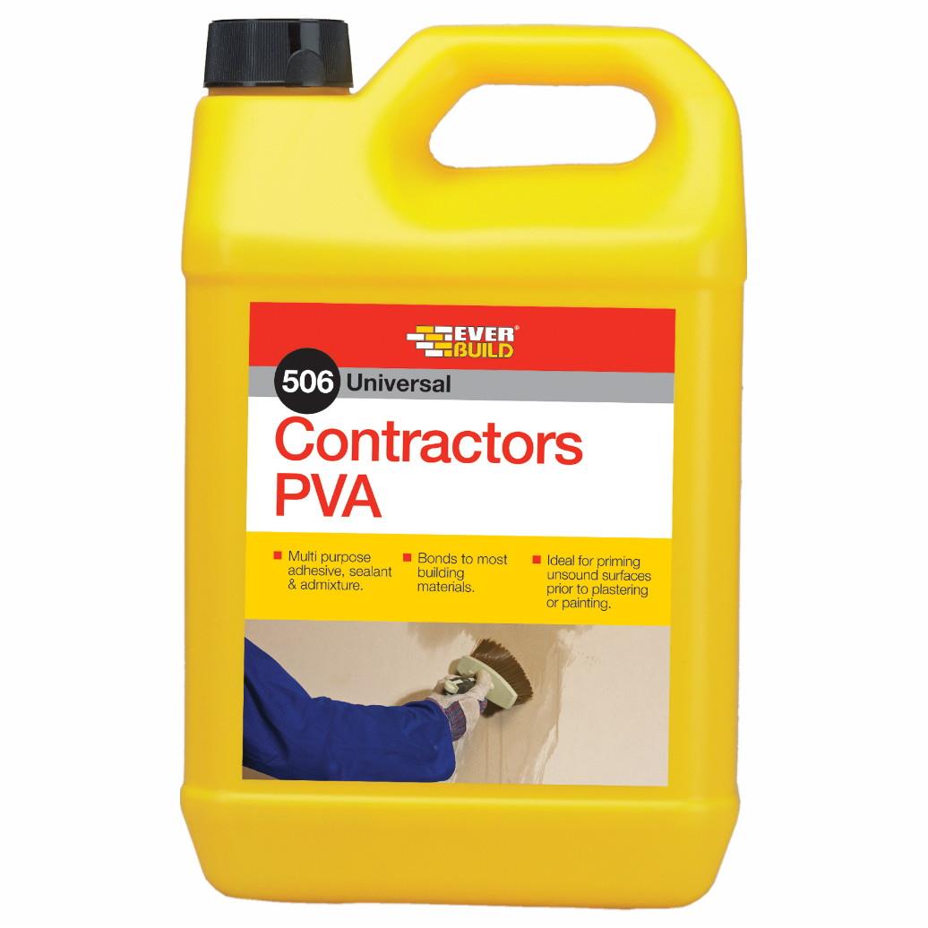 Everbuild 506 Contractors PVA; 5 Litre