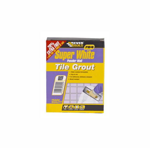 Everbuild 704 Powder Wall Tile Grout; 1kg