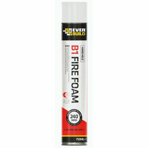 Everbuild Firefoam; Class B1; 750 ml; Fire Resistant Up To 4 Hours; (Trade Product)