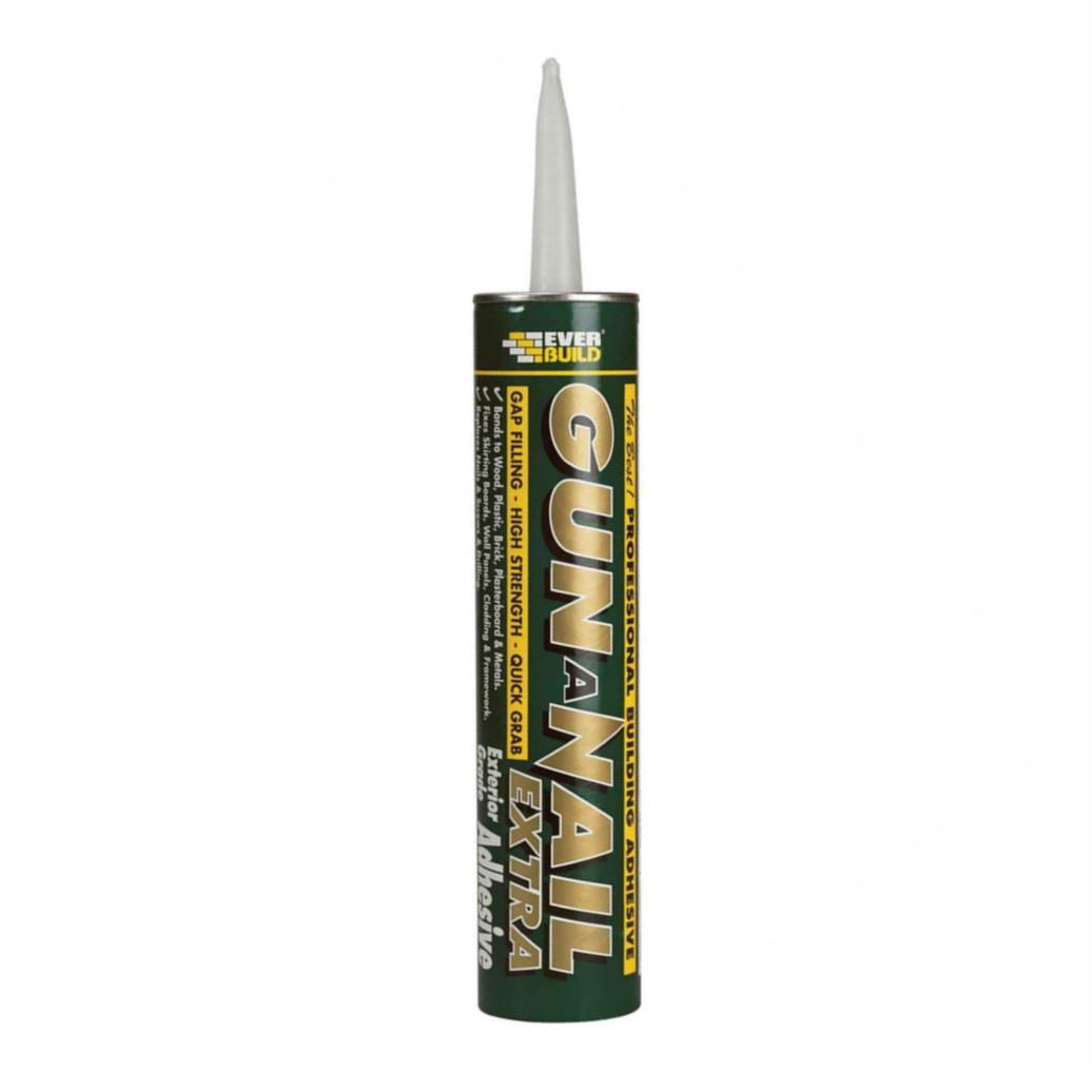 Everbuild Gun-A-Nail-Extra Building Adhesive; Beige (BE); C4