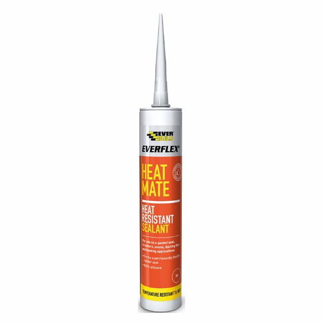 Everbuild Heat Mate Sealant; High Modulus; 300 Degree; 295ml C3; Black (BK)