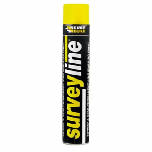 Everbuild Surveyline Marker Spray; Yellow (YEL); 700ml