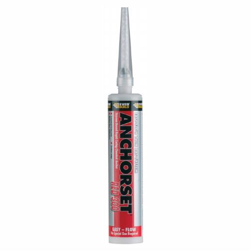 Everbuild Anchorset Red 300 Chemical Injection Mortar; Polyester Resin; Complete With 1 Nozzle; Grey (GR); 300ml