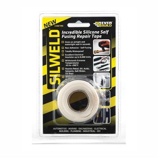 Everbuild Silweld Self Fusing Repair Tape; White (WH)
