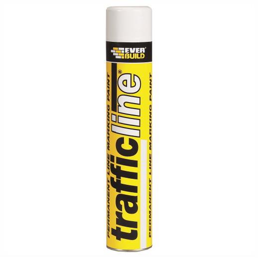 Everbuild Trafficline Marker Spray; White (WH); 700ml