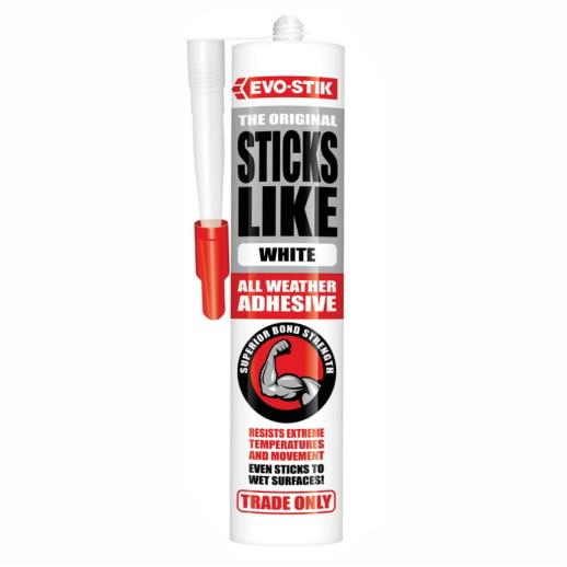 Evo-Stik Sticks Like All Weather Adhesive; White (WH); 290ml (C3)
