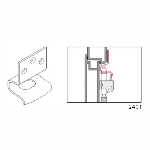 Exidor 2401 Top Trip Keep Kit For UPVC; Electro Galvanised (EG)(GALV)