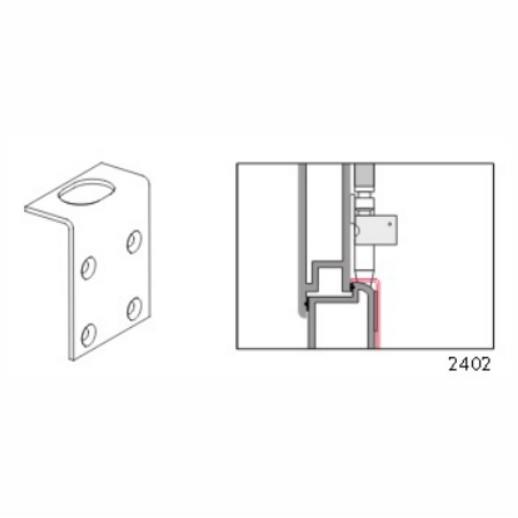 Exidor 2402 Bottom Keep Kit For UPVC; Electro Galvanised (EG)(GALV)