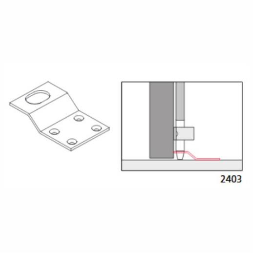 Exidor 2403 Low Threshold Bottom Keep; Electro Galvanised (EG)(GALV)