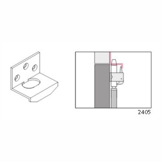 Exidor 2405 Top Trip For Flush Doors; Electro Galvanised (EG)(GALV)