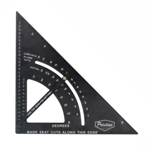 Faithfull FAICSQA12CNC Prestige Adjustable Quick Square; Black Aluminium; 300mm (12