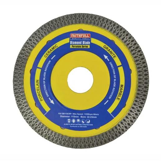 Faithfull DB115CRP Diamond Porcelain Tile Blade; 115 x 22.23mm