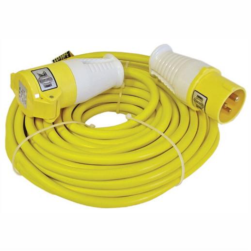 Faithfull TL14HDUTY Heavy Duty Trailing Extension Lead; 16 Amp; 110 Volt; 2.5mm Cable; 14 Metre