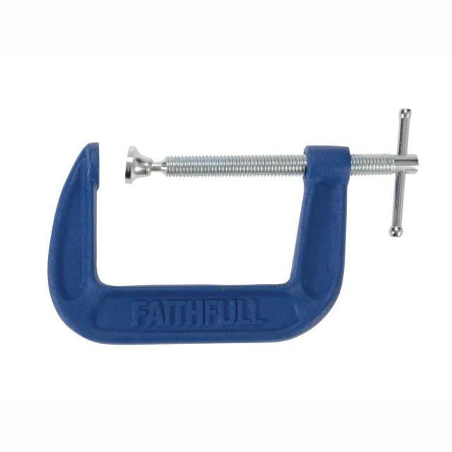Faithfull FAIGMD3 Medium-Duty G Clamp; 76mm (3