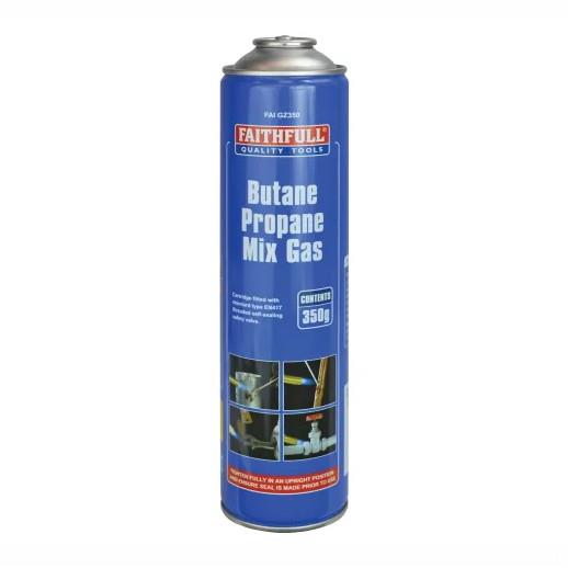 Faithfull FAIGZ350 Butane Propane Mix Gas Cartridge; 350gm