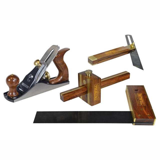 Faithfull PLANEKIT Plane & Woodworking Set 4 Piece