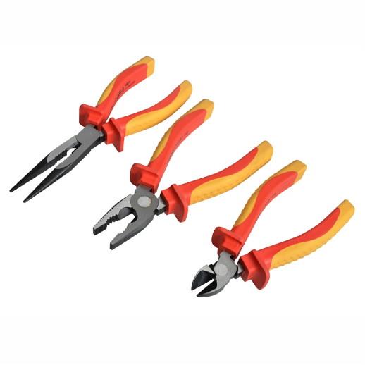 Faithfull FAIPLVDESET3 VDE Plier Set; 3 Piece