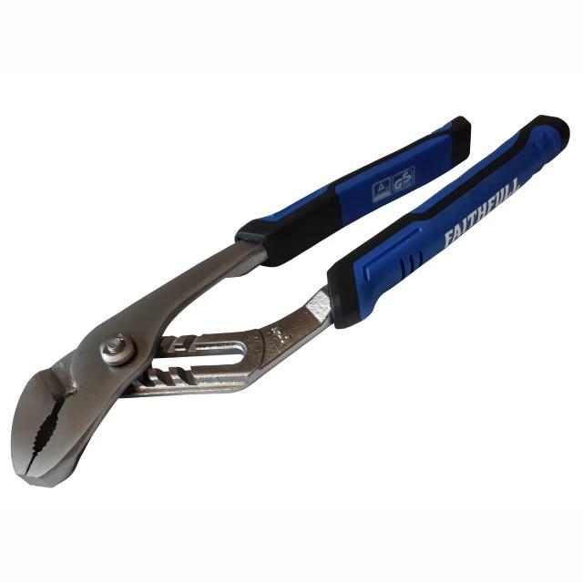 Faithfull FAIPLWP10N Soft Grip Water Pump Pliers; 44mm Capacity; 250mm (10