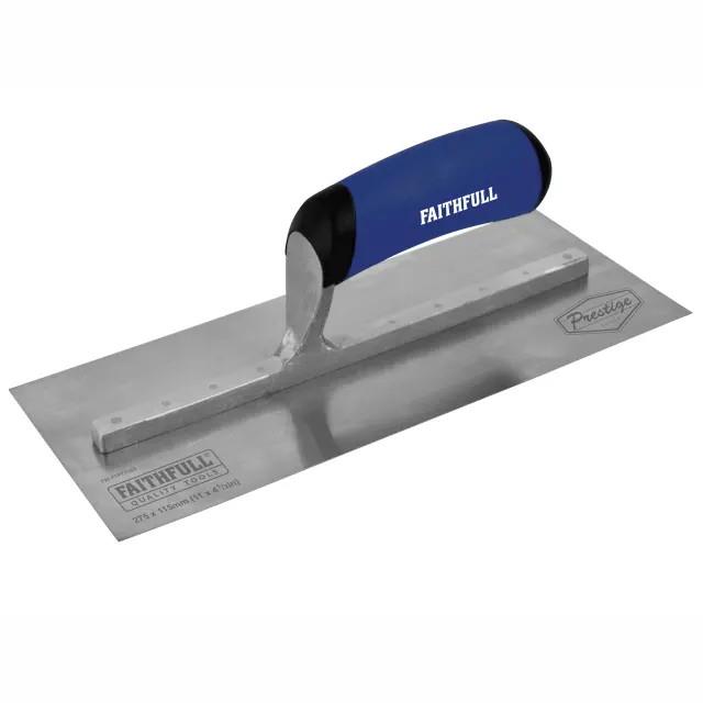 Faithfull FAIPTPT11SS Prestige Plastering Trowel; Soft Grip Handle; 275 x 115mm (11 x 4.1/2