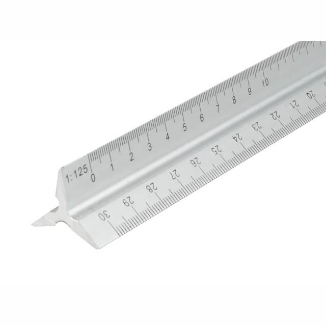 Faithfull RULETRI Aluminium Triangle Scale Rule; 300mm