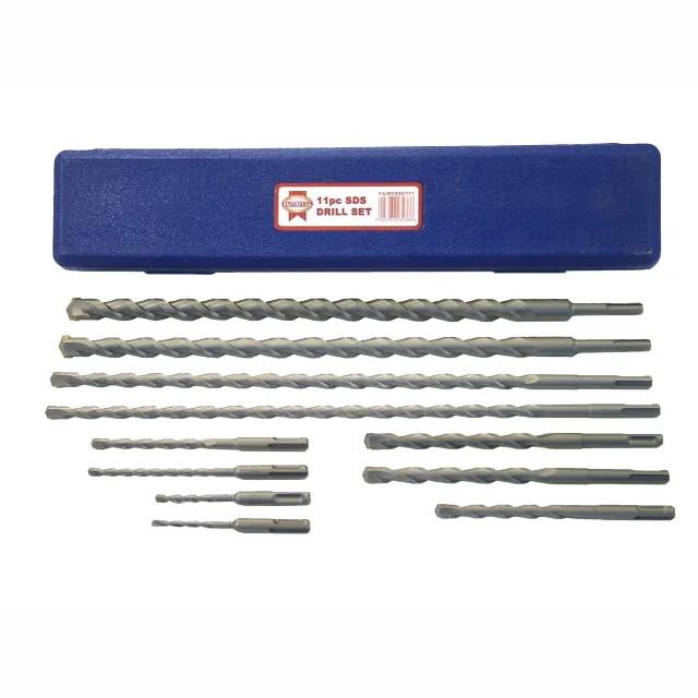 Faithfull SDSSET11 SDS Plus Drill Bit Set; 11 Piece Set